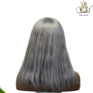 maady hair luxury machine made gray wig remy hair 12p