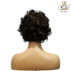 maady hair luxury machine made black wig remy hair tc002