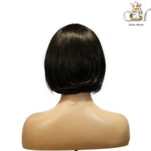 maady hair luxury machine made black wig remy hair tc027
