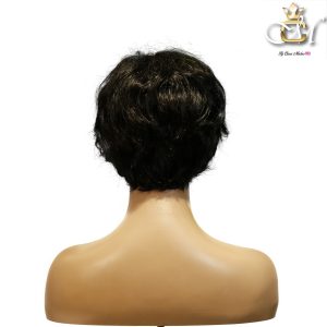 maady hair luxury machine made black wig remy hair tc16