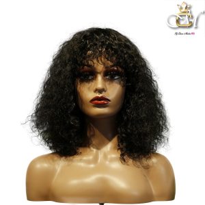 maady hair luxury machine made black wig remy hair tc047