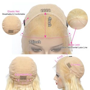 maady hair luxury 13x4 straight lace front wig 613 remy hair