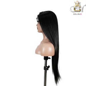 maady hair luxury natural black remy hair 6x7 lace closure straight human hair wig