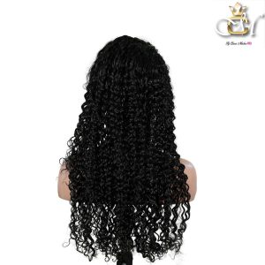 maady hair luxury natural black remy hair 6x7 lace closure deep wave human hair wig