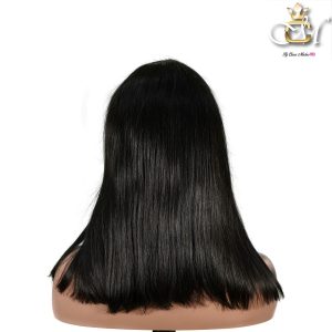 maady hair luxury natural black remy hair 2x6 lace closure straight bob human hair wig