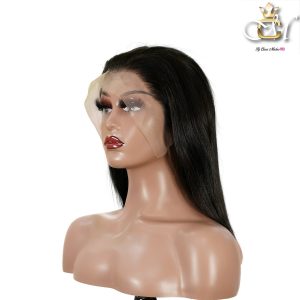 maady hair luxury 13x4 straight bob lace front wig natural black asian raw hair