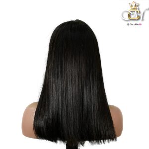 maady hair luxury natural black asian raw hair 2x6 hd lace closure straight bob human hair wig