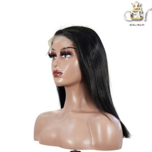 maady hair luxury natural black remy hair 5x5 lace closure straight bob human hair wig