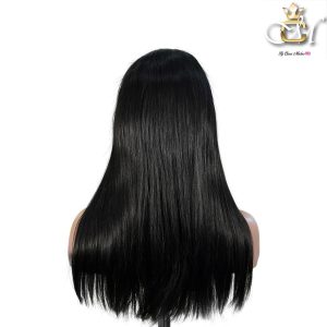maady hair luxury natural black remy hair 5x5 lace closure straight human hair wig