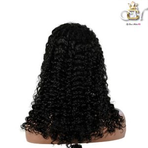 maady hair luxury natural black remy hair 5x5 lace closure deep wave human hair wig