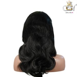 maady hair luxury natural black remy hair 5x5 lace closure body wave human hair wig