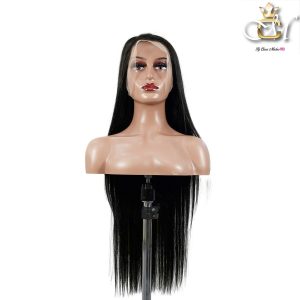 maady hair luxury 13x4 straight lace front wig natural black remy hair