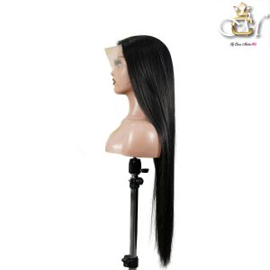 maady hair luxury 13x4 straight lace front wig natural black remy hair