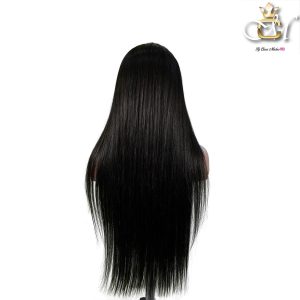 maady hair luxury natural black asian raw hair 13x6 hd lace front wig straight human hair wig