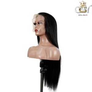 maady hair luxury 13x6 double drams straight lace front wig black remy hair