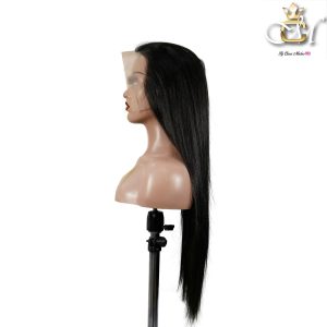 maady hair luxury 13x6 double drams straight lace front wig black remy hair