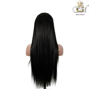 maady hair luxury 13x6 double drams straight lace front wig black remy hair