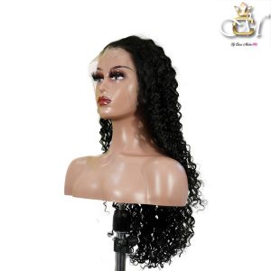 maady hair luxury natural black asian raw hair 13x6 hd lace front wig deep wave human hair wig