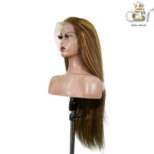 maady hair luxury 13x4 straight lace front wig m4&27 highlight remy hair 26 inch