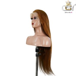 maady hair luxury 13x4 straight lace front wig 30 brown 26 inch remy hair