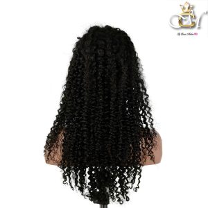 maady hair luxury 13x4 jerry curly lace front wig natural black remy hair