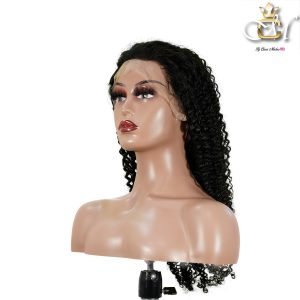 maady hair luxury 13x4 kinky curly lace front wig natural black remy hair