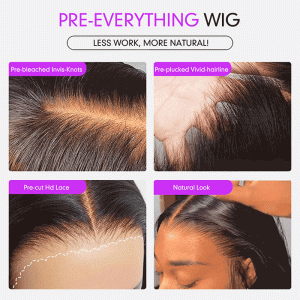 maady hair luxury 13x4 deep wave lace front wig natural black remy hair