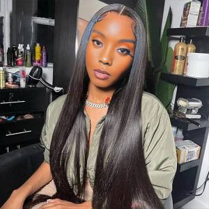 maady hair luxury 13x4 straight lace front wig natural black remy hair