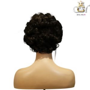 maady hair luxury machine made black wig remy hair tc064
